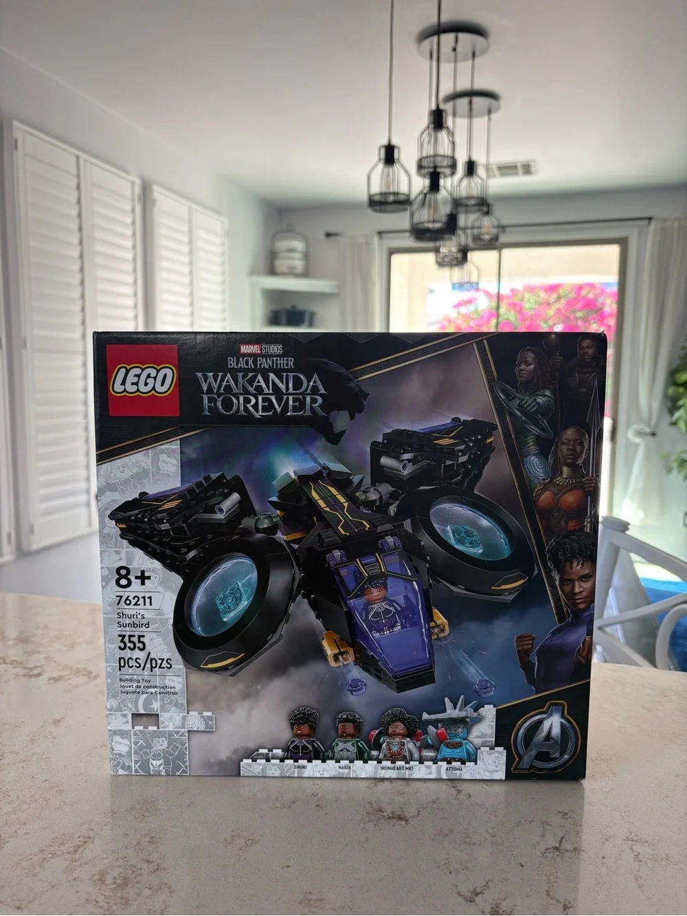 NIB Lego Marvel Black Panther Wakanda Forever Lego Set 76211 Shuri’s Sunbird